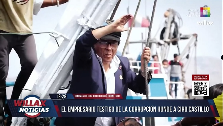 Empresario denuncia que Ciro Castillo le cobró S/150 mil por una licitación durante el primer año de su gestión