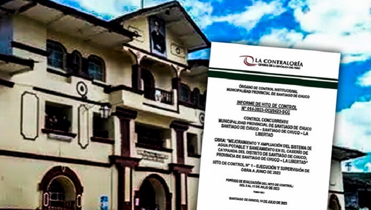 Santiago de Chuco: Contraloría detecta irregularidades en obra de agua potable y saneamiento