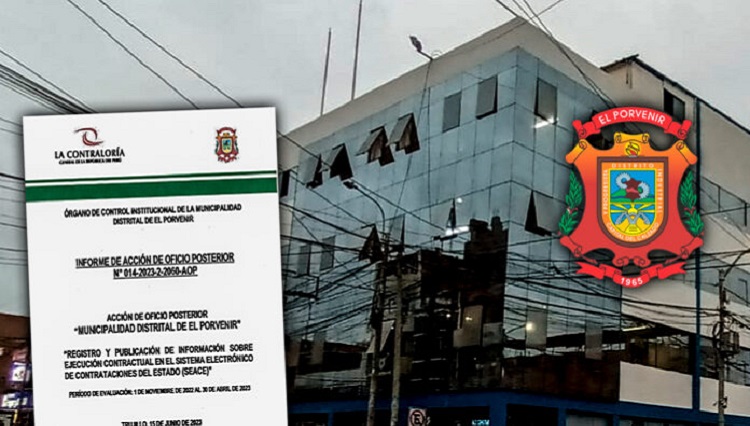 Municipalidad Distrital de El Porvenir no publica en el SEACE procesos de contratación de obras, bienes y servicios