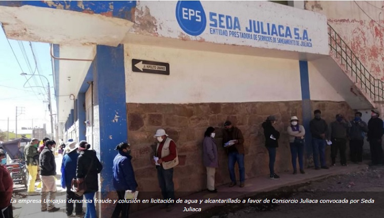 Denuncian aparente favorecimiento a empresa Consorcio Juliaca en proyecto de agua en Juliaca