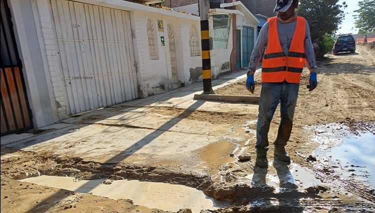 Talara Alta: vecinos realizan observaciones a obra municipal en ejecución