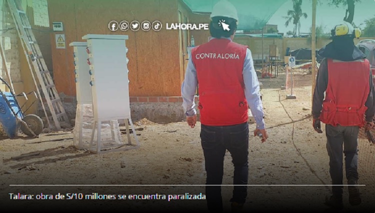 Talara: obra de S/10 millones se encuentra paralizada