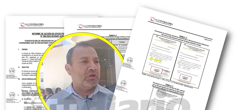 Alcalde del Valle es proveedor de combustible de la municipalidad de Churubamba