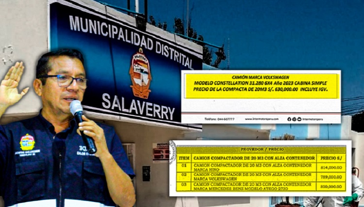 Salaverry: gestión de Carlos Arroyo pretende comprar compactador con una presunta sobrevaloración de S/ 171 mil