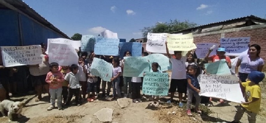 Catacaos: denuncian abandono de obra de rehabilitación en el colegio N° 20111