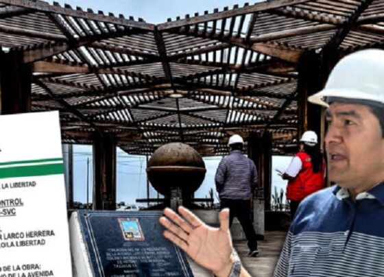 Contraloría: exgestión de César Juárez recepcionó y liquidó obra de avenida Larco con deficiencias de construcción