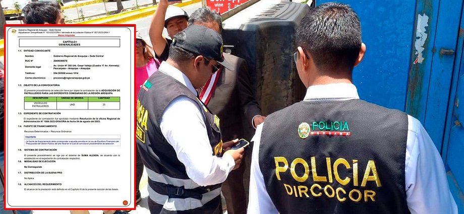 Fiscalía investiga compra de lujosas camionetas hecha por el Gobierno Regional de Arequipa
