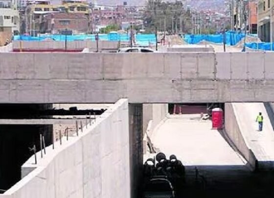 Arequipa: Obra del intercambio vial Bicentenario en riesgo por observación de la Contraloría
