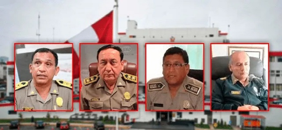 En la PNP pasan al retiro a 20 generales, 8 implicados en casos de corrupción