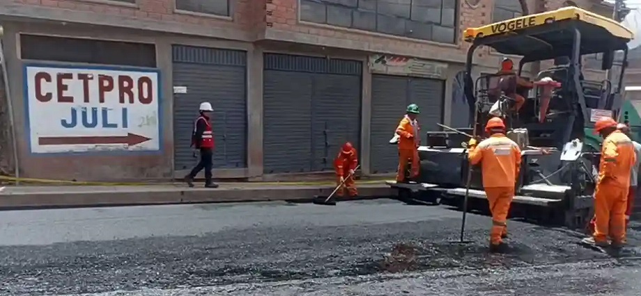 Incumplimiento de plazos en obras de mejoramiento de vías en Juli