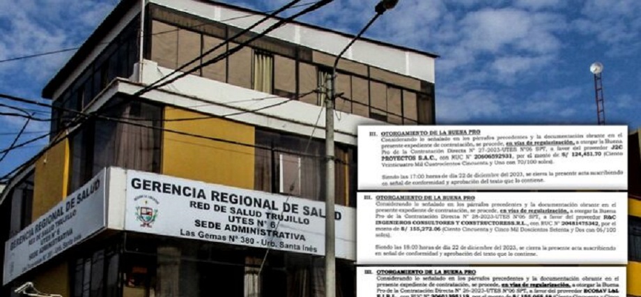 Red de Salud Trujillo adjudicó «a dedo» el mantenimiento de 4 centros de salud el pasado 22 de diciembre