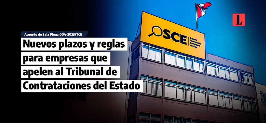 Nuevos plazos y reglas para empresas que apelen al Tribunal de Contrataciones del Estado