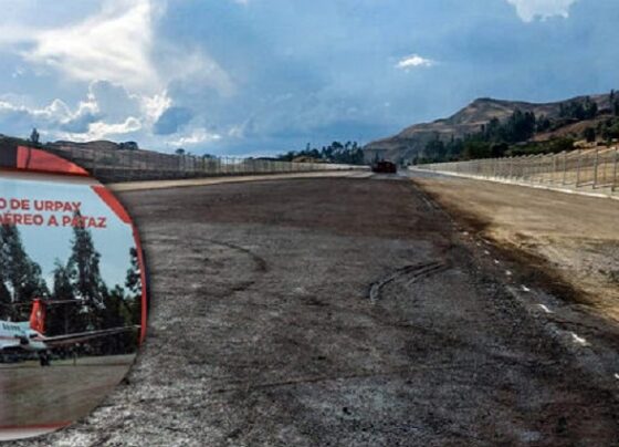 Pataz: denuncian que consorcio que ejecuta aeródromo de Urpay cobró más del 90% y obra está abandonada