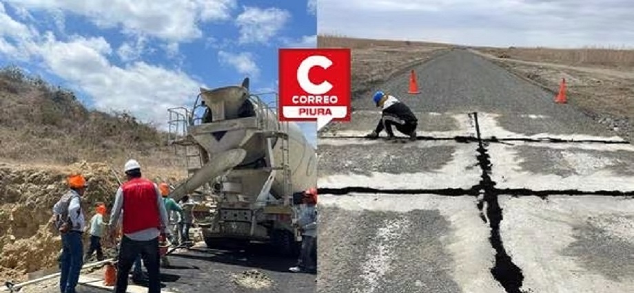 Detectan fisuras en obra vial de S/ 25 millones en Piura