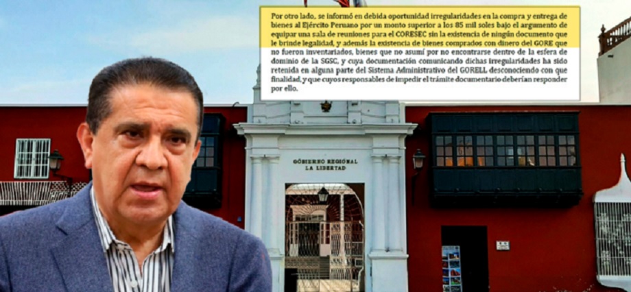 GORE La Libertad invirtió irregularmente cerca de 100 mil soles en sala de reuniones del CORESEC en sede del Ejército