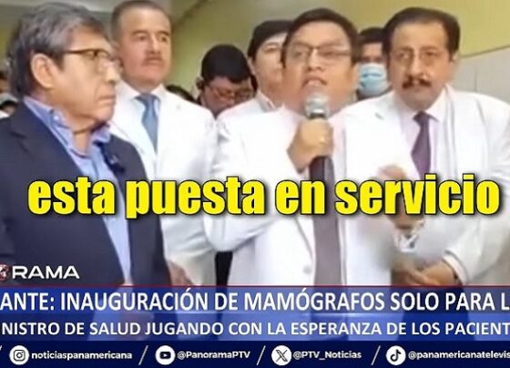 ¡Exclusivo! inauguración de mamógrafos solo para la foto: ministro de salud jugando con la esperanza de los pacientes (Video)