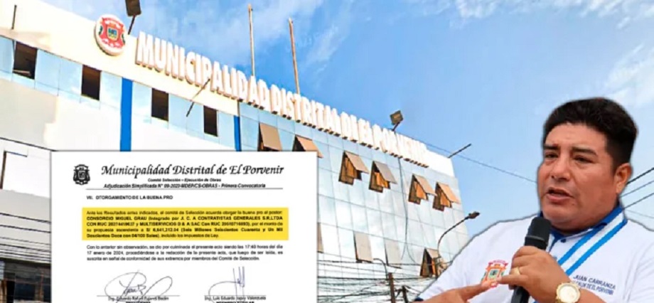 El Porvenir: Consorcio Miguel Grau no tuvo competencia y se adjudicó obra de mejoramiento vial de más de S/. 6 millones