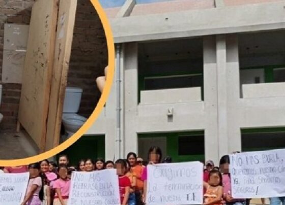 Catacaos: obra de la IE 20073 de La Campiña está paralizada y aulas de contingencia son un riesgo