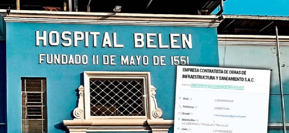 Contratista imprescindible: Constructora ganó 56 contratos en el Hospital Belén de Trujillo