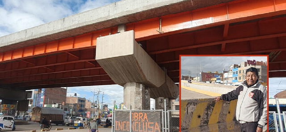 Millonaria obra de baipás de Juliaca luce abandonada a pesar del anuncio de reinicio de trabajos