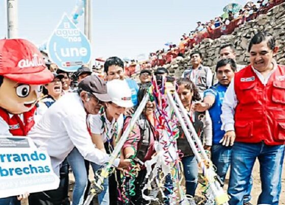 Nueva obra de agua potable en Villa María del Triunfo