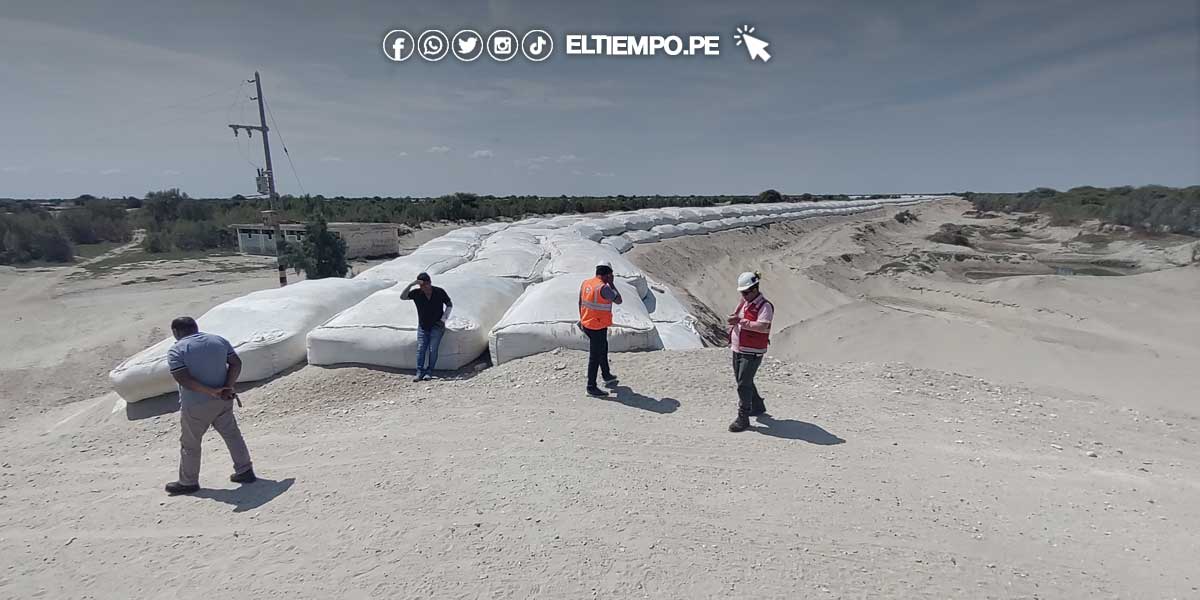 Piura: Contraloría detecta daños en trabajos del dique de Chutuque