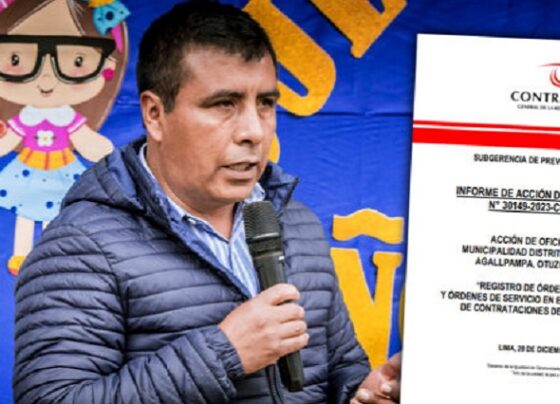 Agallpampa: gestión de Gilmer García no registró en el SEACE 105 órdenes de compra y 269 órdenes de servicio
