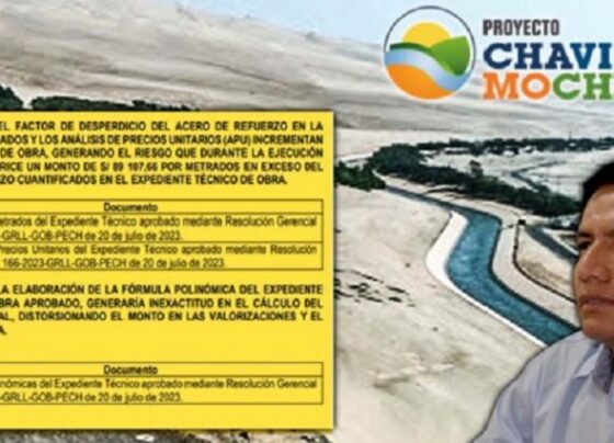 Contraloría detecta nuevas irregularidades en expediente técnico de millonaria obra de agua potable