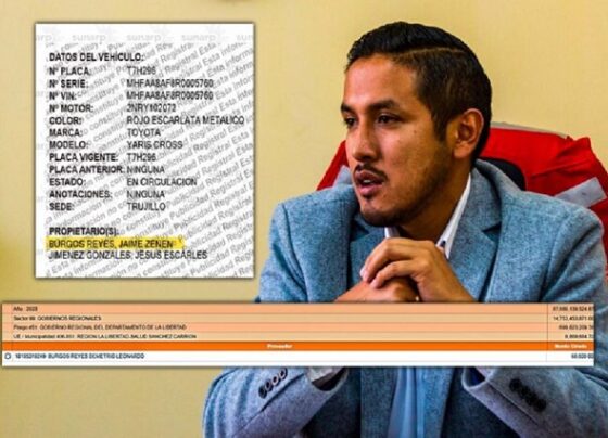 Gerardo Florián usa vehículo vinculado a proveedor que ganó contratos durante su gestión en Red de Salud de Sánchez Carrión