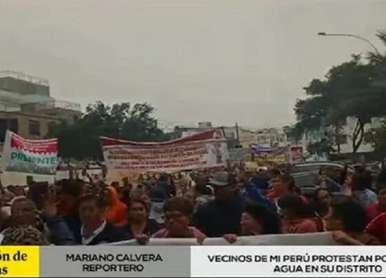 Callao: vecinos de Ventanilla y Mi Perú protestan por falta de agua potable