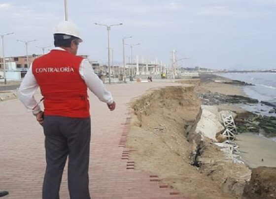 Contraloría advierte de riesgos en la obra de protección costera en Chimbote