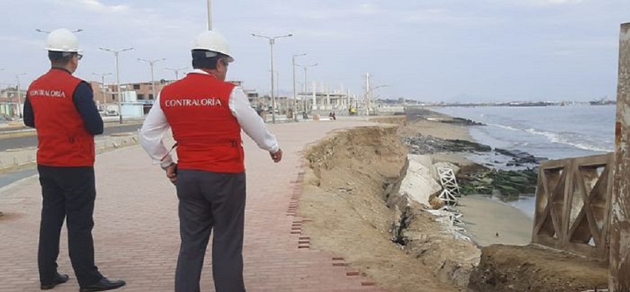 Contraloría advierte de riesgos en la obra de protección costera en Chimbote