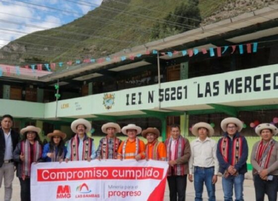 Cusco: Las Bambas invierte S/ 1.4 millones para remodelar colegio en Huascabamba