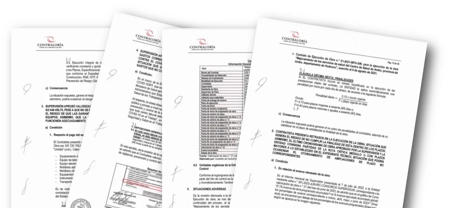 Advierten varias irregularidades en ejecución del centro de salud de Ambo