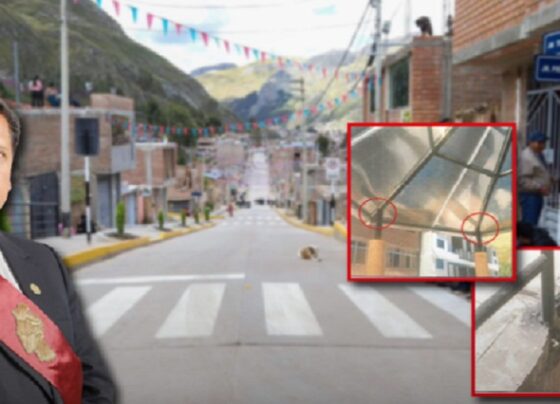 Huancavelica: Leoncio Huayllani entregó obra de Pucarumi con deficiencias en la construcción de veredas y barandas