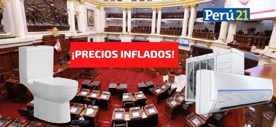 Precios inflados en remodelación del Congreso: duplicaron precio de baños y aire acondicionado