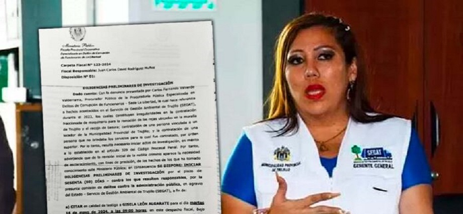 Segat: Fiscalía inicia investigación por contrataciones irregulares en gestión de Gisella León
