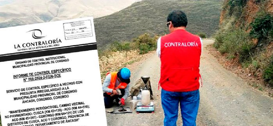 Áncash: advierten pago irregular por mantenimiento de camino vecinal en Corongo