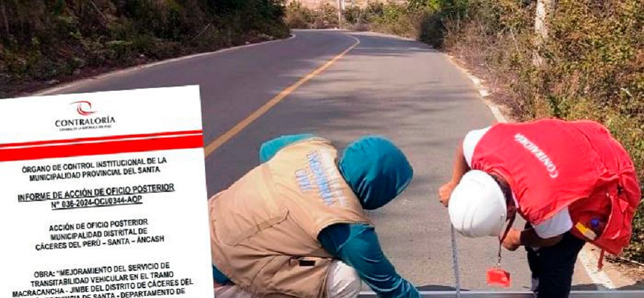 Cáceres del Perú: detectan pagos en exceso a contratista por obra vial deficiente