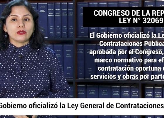 Gobierno Publica Ley General de Contrataciones Públicas