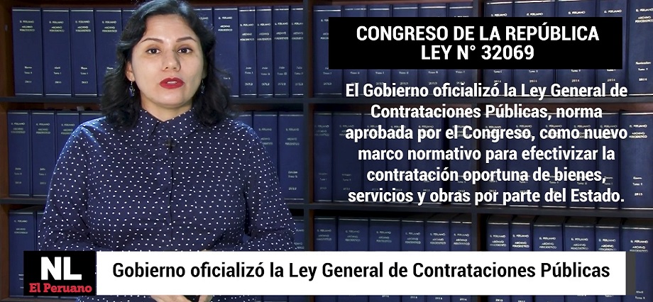 Gobierno Publica Ley General de Contrataciones Públicas