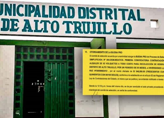 Inversiones Luna Jhire obtiene su sexto contrato con la Municipalidad de Alto Trujillo