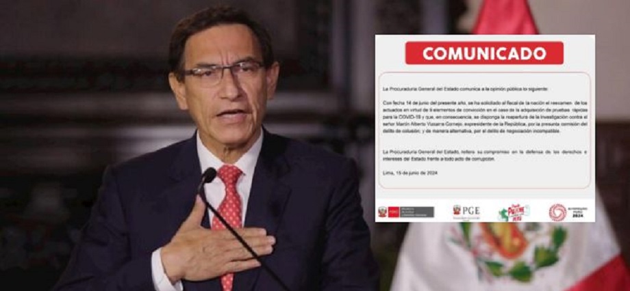 Procuraduría pide reabrir investigación contra Martín Vizcarra por compra de pruebas COVID