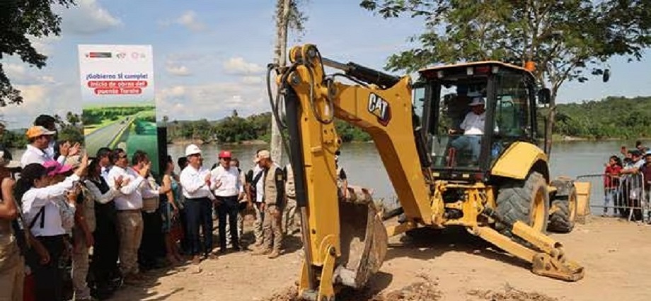 San Martín: Inician obras de construcción del puente Tarata