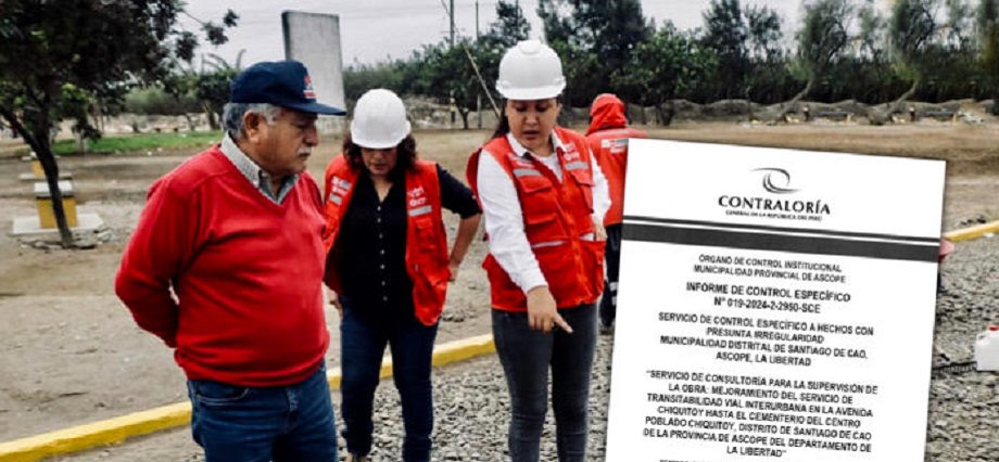 Santiago de Cao: gestión de Felipe Cerna habría otorgado buena pro de consultoría de obra irregularmente