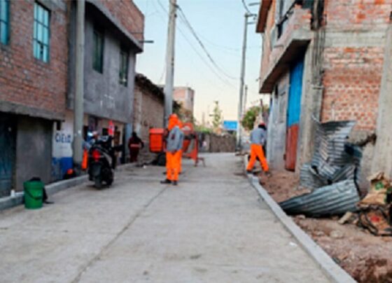 Ayacucho: Denuncian uso de cemento en mal estado en obra de pistas y veredas