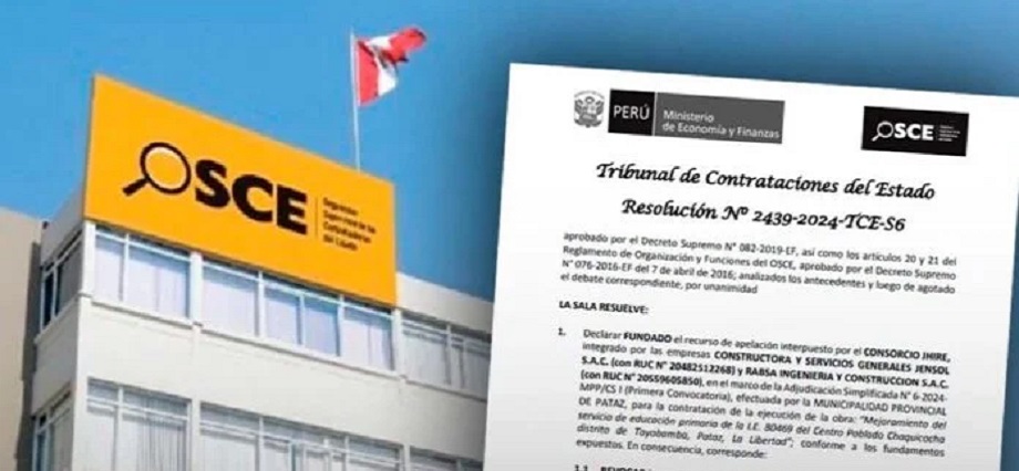 Pataz: TCE utiliza argumento poco sólido para quitar la buena pro a Consorcio Tayabamba