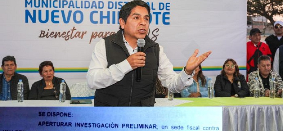 Fiscalía dispone investigar al alcalde de Nuevo Chimbote por organización criminal