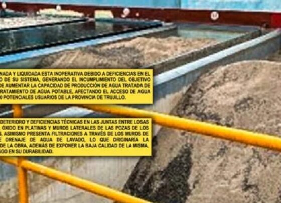 La Libertad: Chavimochic pagó por obras inservibles en Planta de Tratamiento de Agua Potable