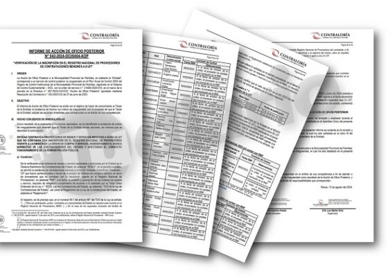 Municipalidad de Pachitea contrató 52 proveedores sin Registro Nacional de Proveedores